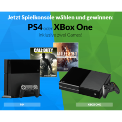 Gewinne eine PS4 oder XBox-One mit 2 Spielen