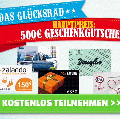 Glücksrad Gewinnspiel