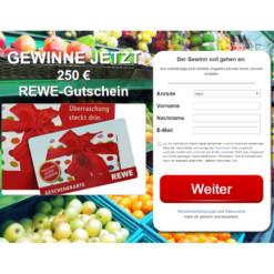 Gewinne einen 250€ REWE Gutschein